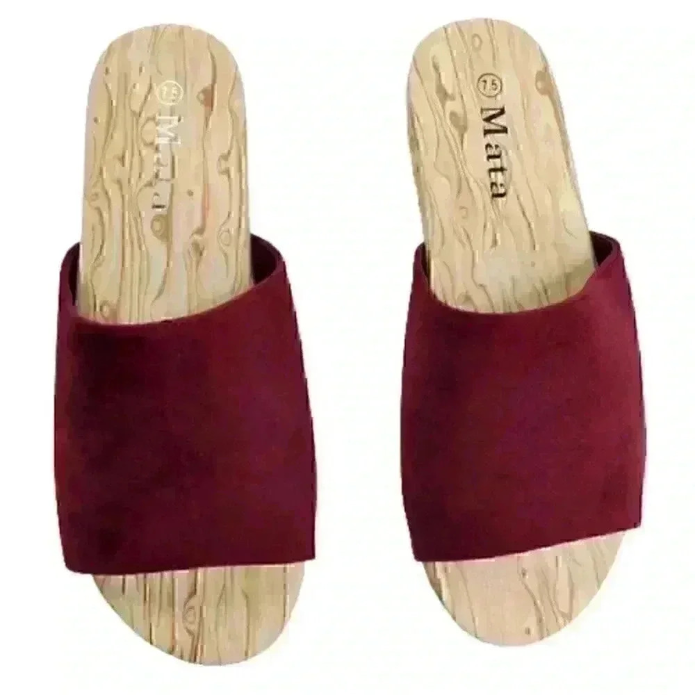 Mata L-0026 Women's Furry Upper Detailed Rhineston